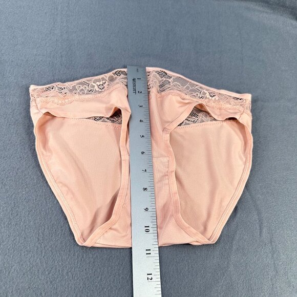 Paramour Women's Size Medium Bikini Panty Lace Band Pink New Without Tags - Picture 6 of 7